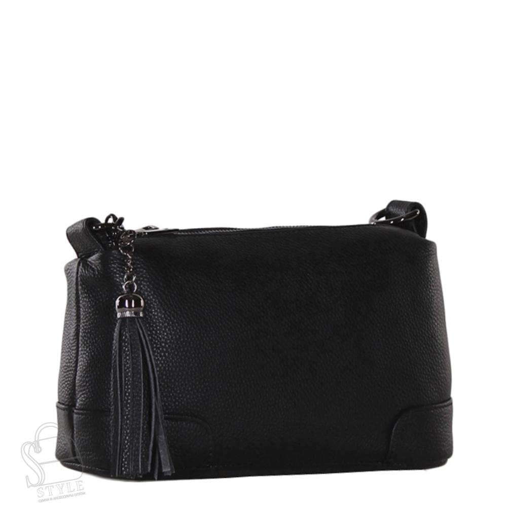 Сумка женская кожаная 5555VG black Vitelli Grassi