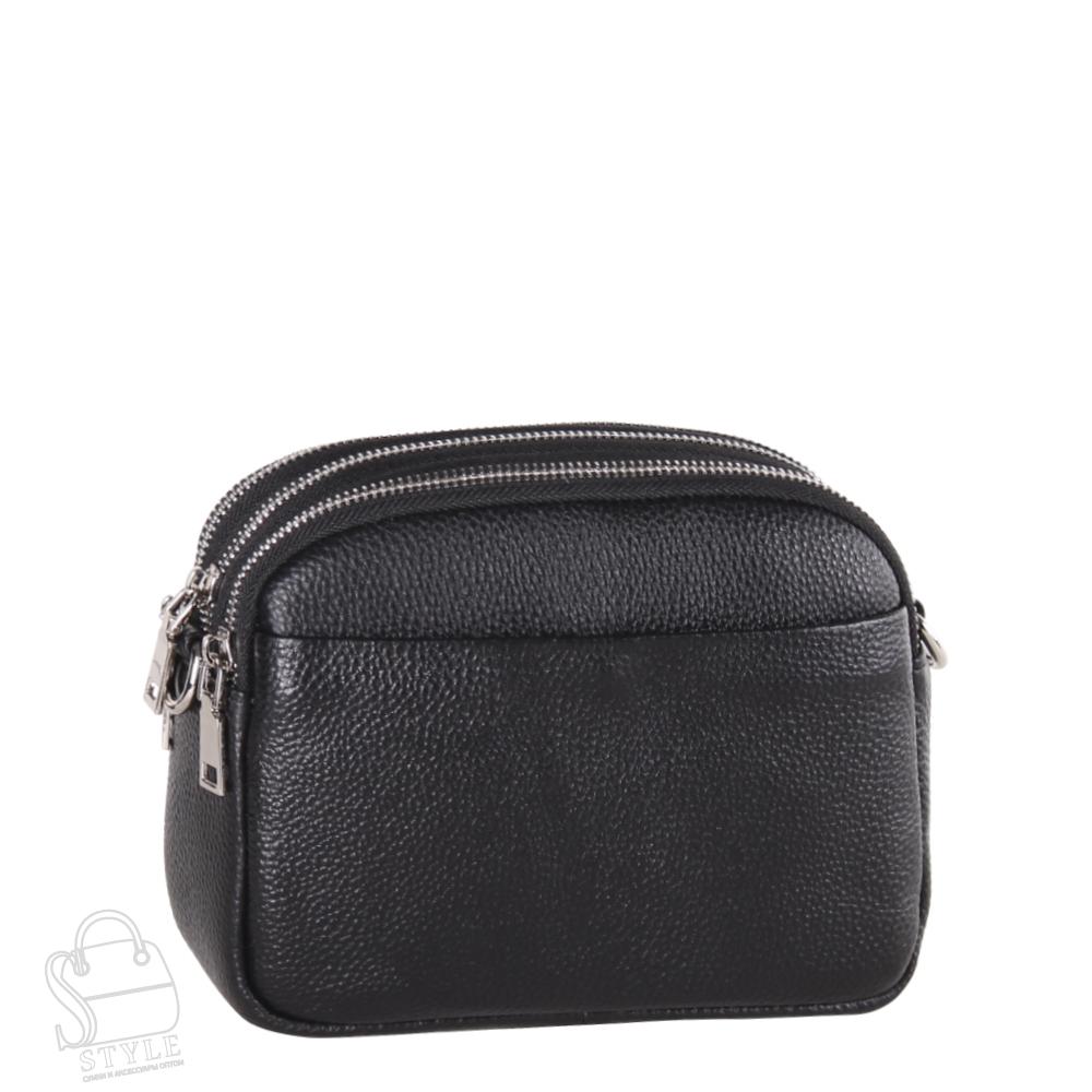 Сумка женская кожаная 8080NN black Natale Navetta в Новосибирске