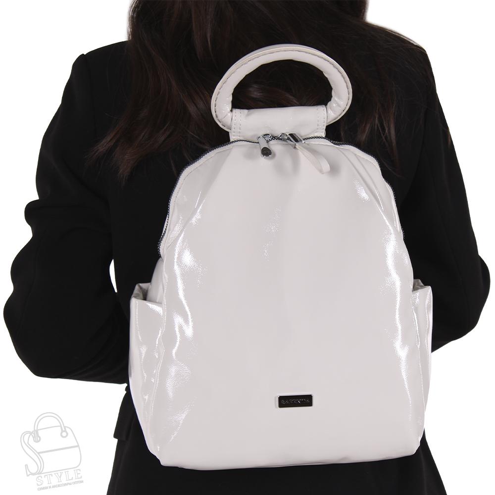Рюкзак женский 670088-1 white Velina Fabbiano-Safenta/30 в Новосибирске