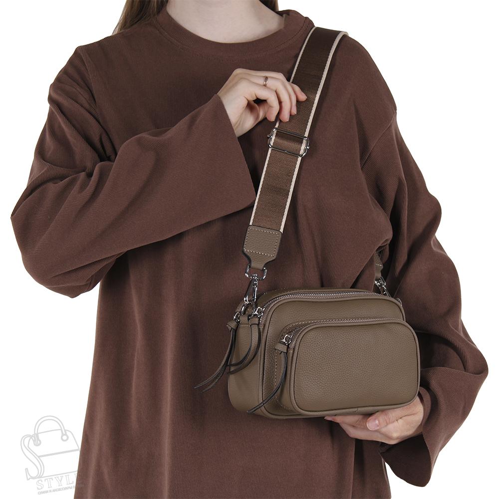 Сумка женская кожаная 99137VG khaki Vitelli Grassi