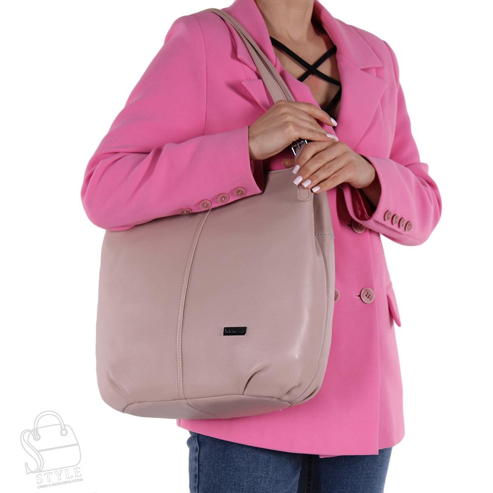 Сумка женская кожаная 99476 pink Velina Fabbiano-Safenta/30