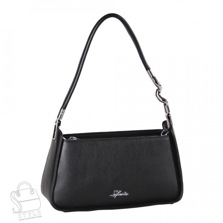 Сумка женская кожаная 98297 black Velina Fabbiano-Safenta