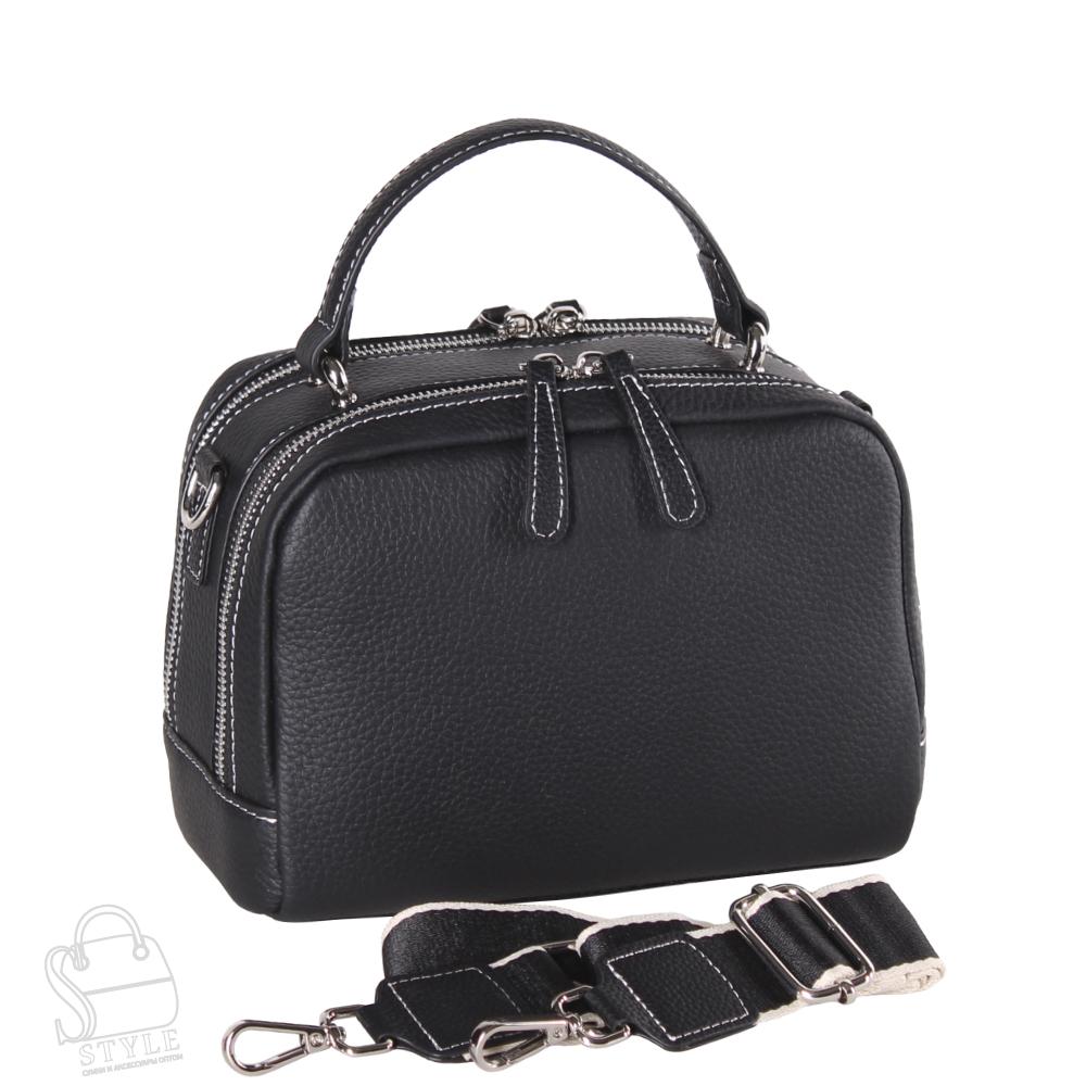 Сумка женская кожаная 99123NN black Natale Navetta