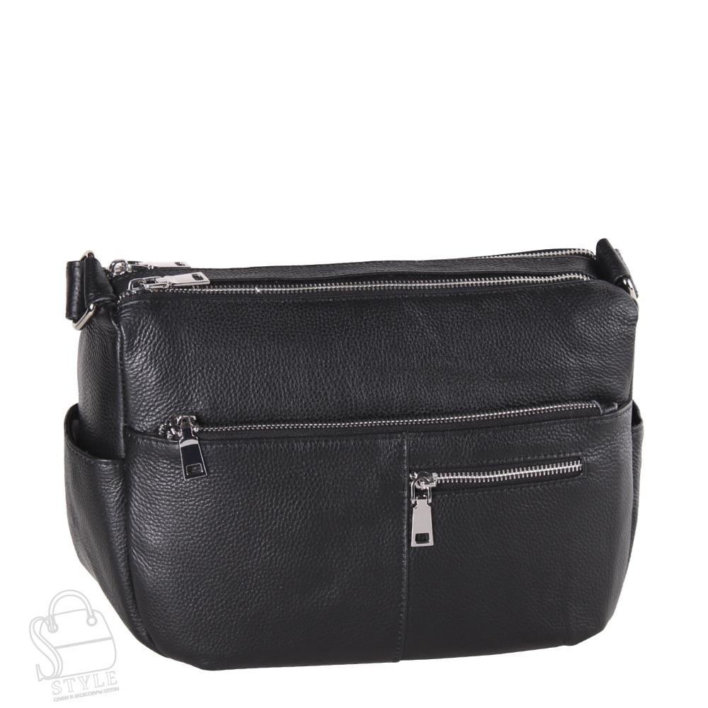 Сумка женская кожаная 8531VG black Vitelli Grassi