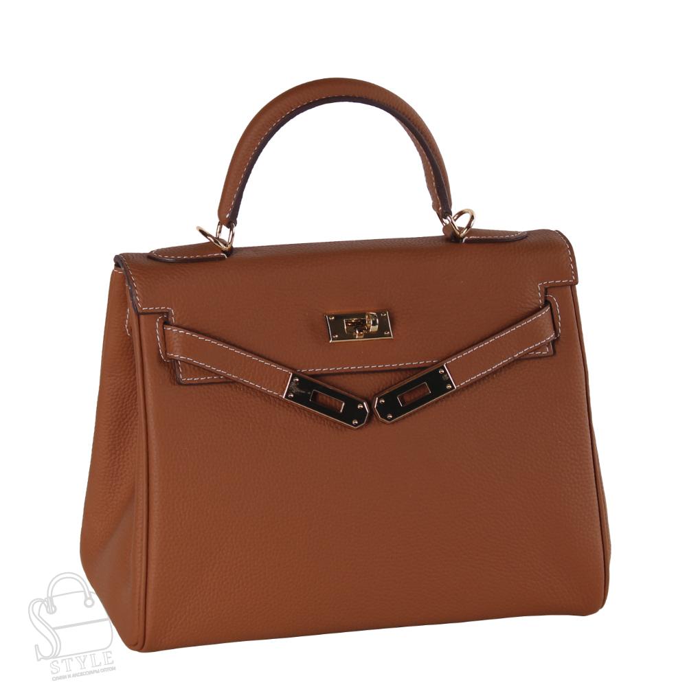 Сумка женская кожаная 28KLVG b.brown Vitelli Grassi