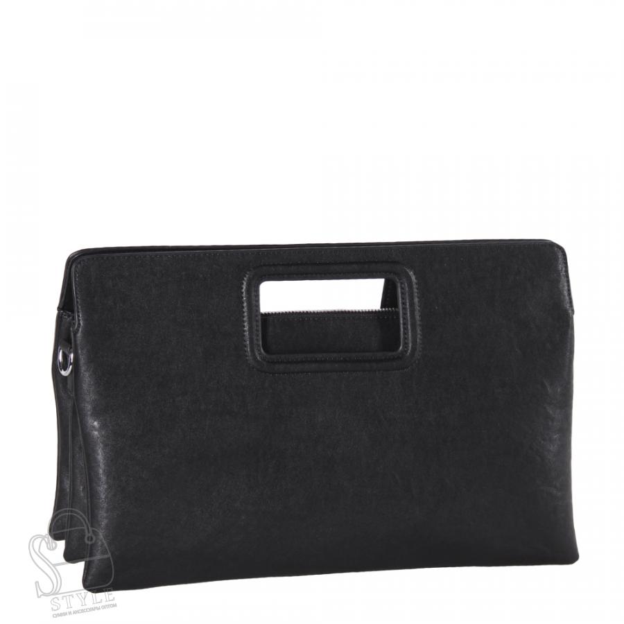 Сумка женская кожаная 8040Q black Polina&Eiterou