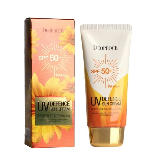 UV DEFENCE SUN PROTECTOR SPF50+ PA+++ 70g Легкий увлажняющий солнцезащитный крем для лица с высоким фактором защиты SPF50+/PA+++