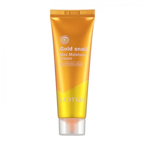 GOLD SNAIL MAX MOISTURE CREAM Глубоко увлажняющий крем с муцином улитки, также в составе коллоидное золото, аденозин, гиалуроновая кислота, экстракт аниса и др. 50g