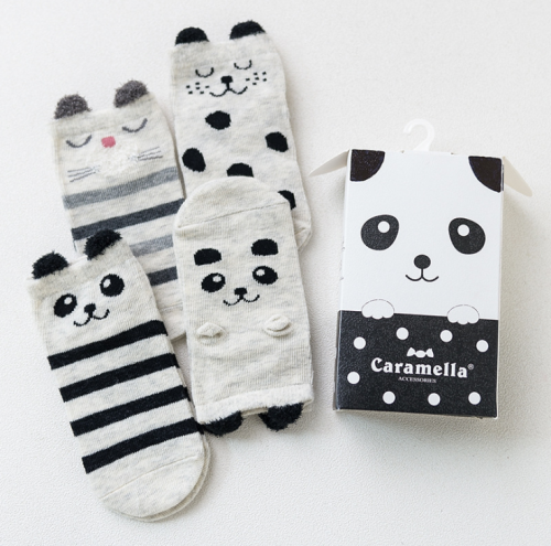 Набор детских носков Caramella 02. Панда (4 пары)