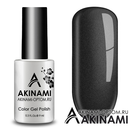 Akinami Color Gel Polish Black Metal	ACG161