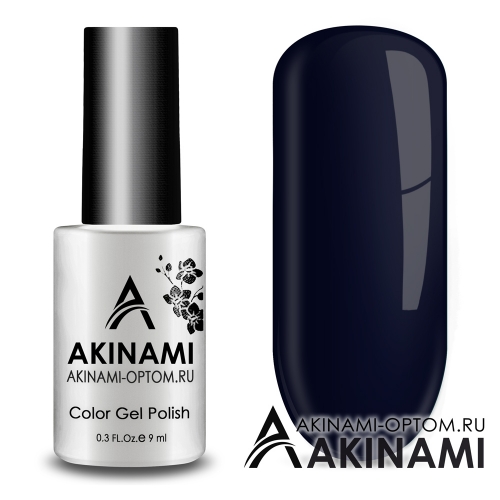 Akinami Color Gel Polish Black Blue	ACG158