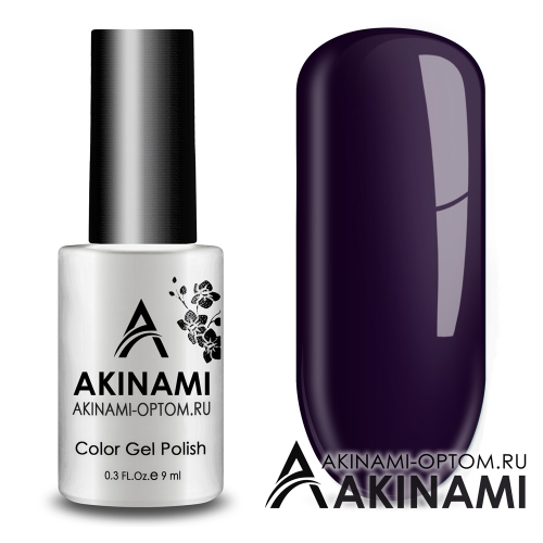 Akinami Color Gel Polish Black Violet	ACG157