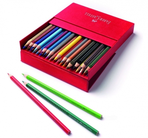 112435		Цветные карандаши Grip, набор цветов, в студийной (кожзам) коробке, 36 шт.