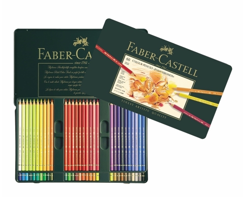 110060 Цветные карандаши Polychromos, набор цветов, в металлической коробке, 60 шт