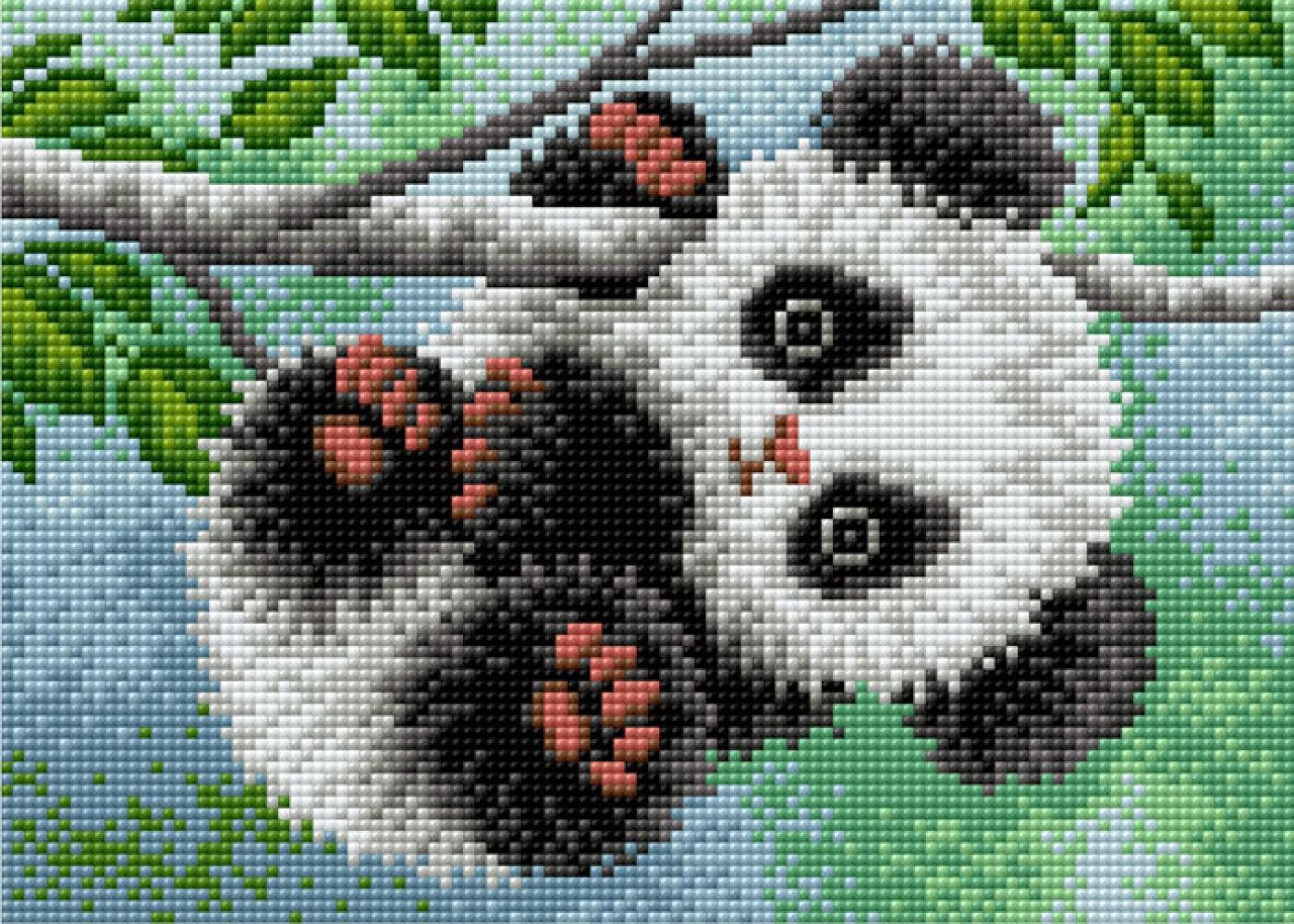 Маленькая Панда алмазная мозаика