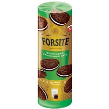 «Forsite», печенье-сэндвич с шоколадно-сливочным вкусом, 208 г МП438