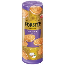 «Forsite», печенье-сэндвич с кокосовым вкусом, 208 г МП440