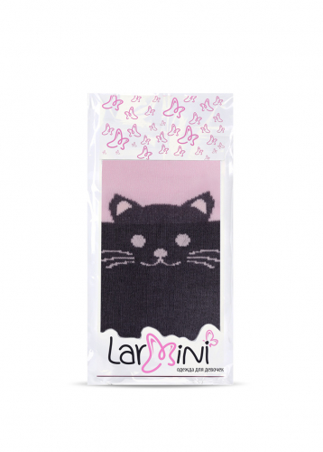 LARMINI Колготки LR-C-CAT-000001, цвет серый/розовый