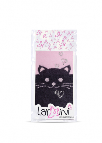 LARMINI Колготки LR-C-CAT-164833, цвет серый/розовый
