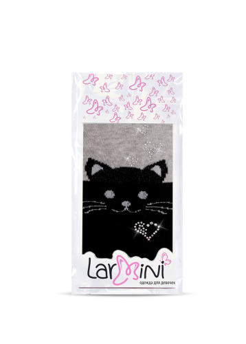 LARMINI Колготки LR-C-CAT-164833, цвет черный/серый меланж