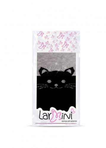 LARMINI Колготки LR-C-CAT-164798, цвет черный/серый меланж