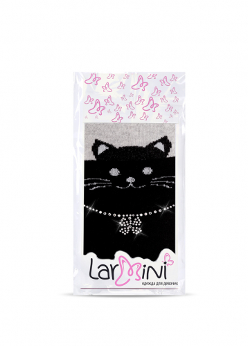 LARMINI Колготки LR-C-CAT-164797, цвет черный/серый меланж