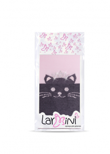 LARMINI Колготки LR-C-CAT-164798, цвет серый/розовый