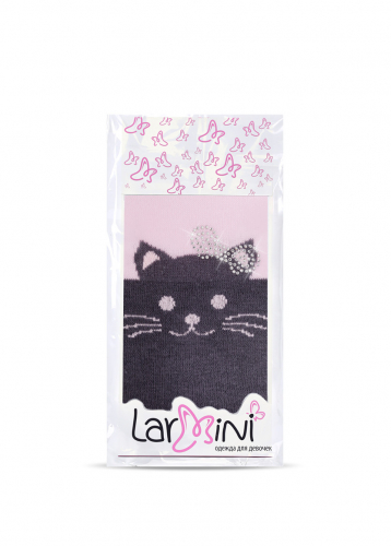 LARMINI Колготки LR-C-CAT-164832, цвет серый/розовый