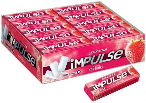 ВВ002, Impulse, жев.резинка со вкусом клубники