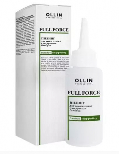 Ollin Full Force пилинг для кожи головы с экстрактом бамбука 80мл