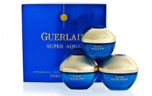 Набор кремов Guerlain super aqua (Day 50g/Night 50g/Eye) 20g (КОПИИ)