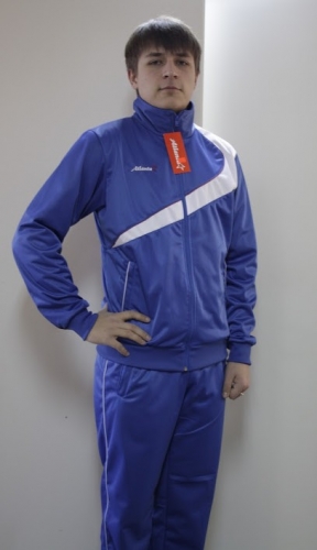 Спортивный костюм  Модель-72-8 голубой-белый