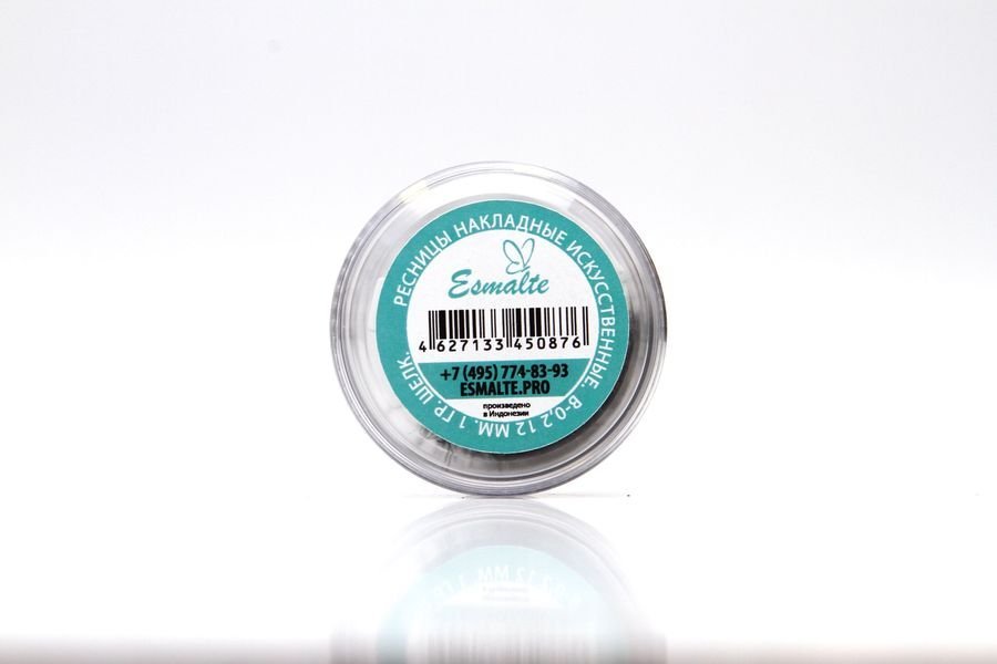 Ресницы Esmalte в банке B-0.2 - 12мм 1гр. Шелк (КОПИИ)