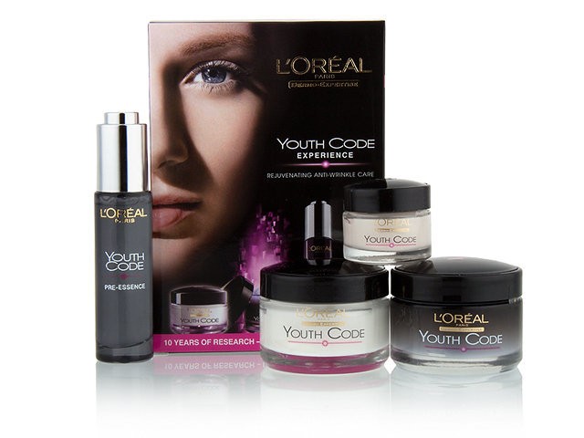 Косметический набор кремов для лица в подарочной упаковке, 4 в 1, L'Oreal Youth Code Experience (КОПИИ)