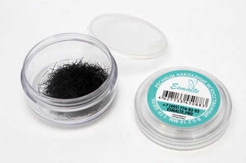 Ресницы Esmalte в банке B-0.2 - 10мм 1гр. Шелк (КОПИИ)
