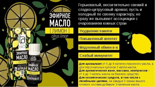 Эфирное масло Aroma BIO Лимон 10мл (КОПИИ)
