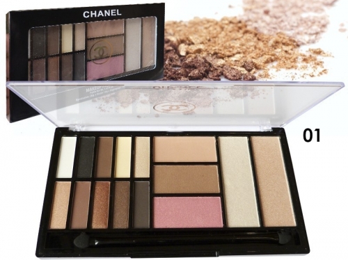 Палетка Chanel Makeup (тени, румяна, хайлайтер) (КОПИИ)