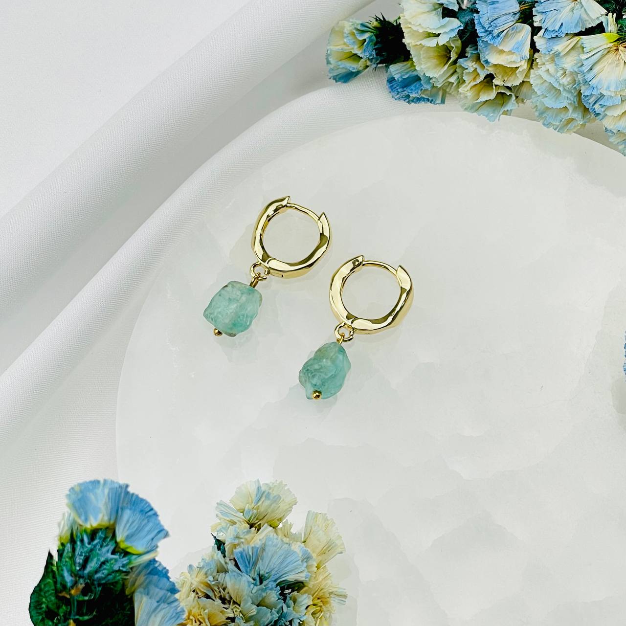 Радуга Самоцветов Серьги из Апатита