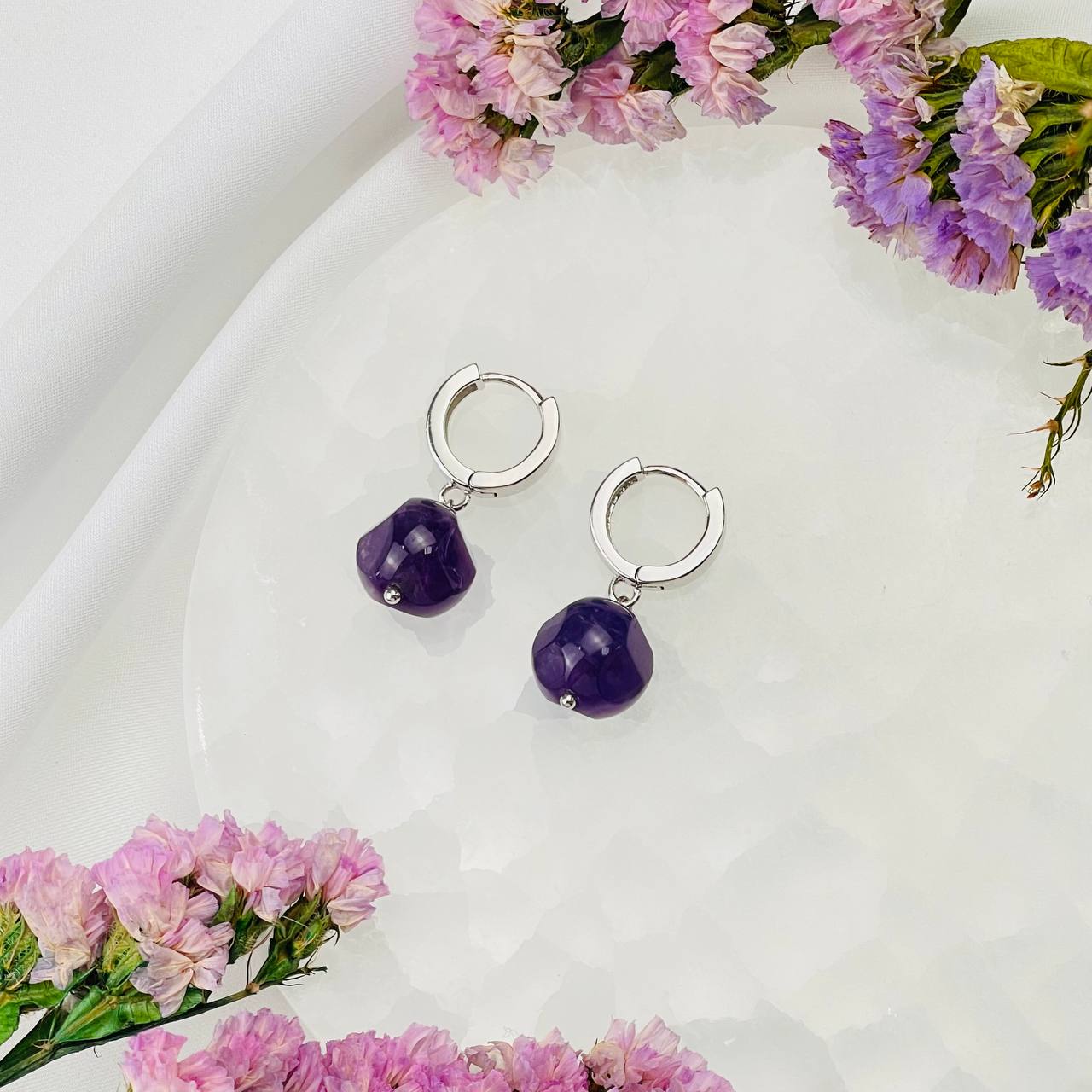 Радуга Самоцветов Серьги из Аметиста