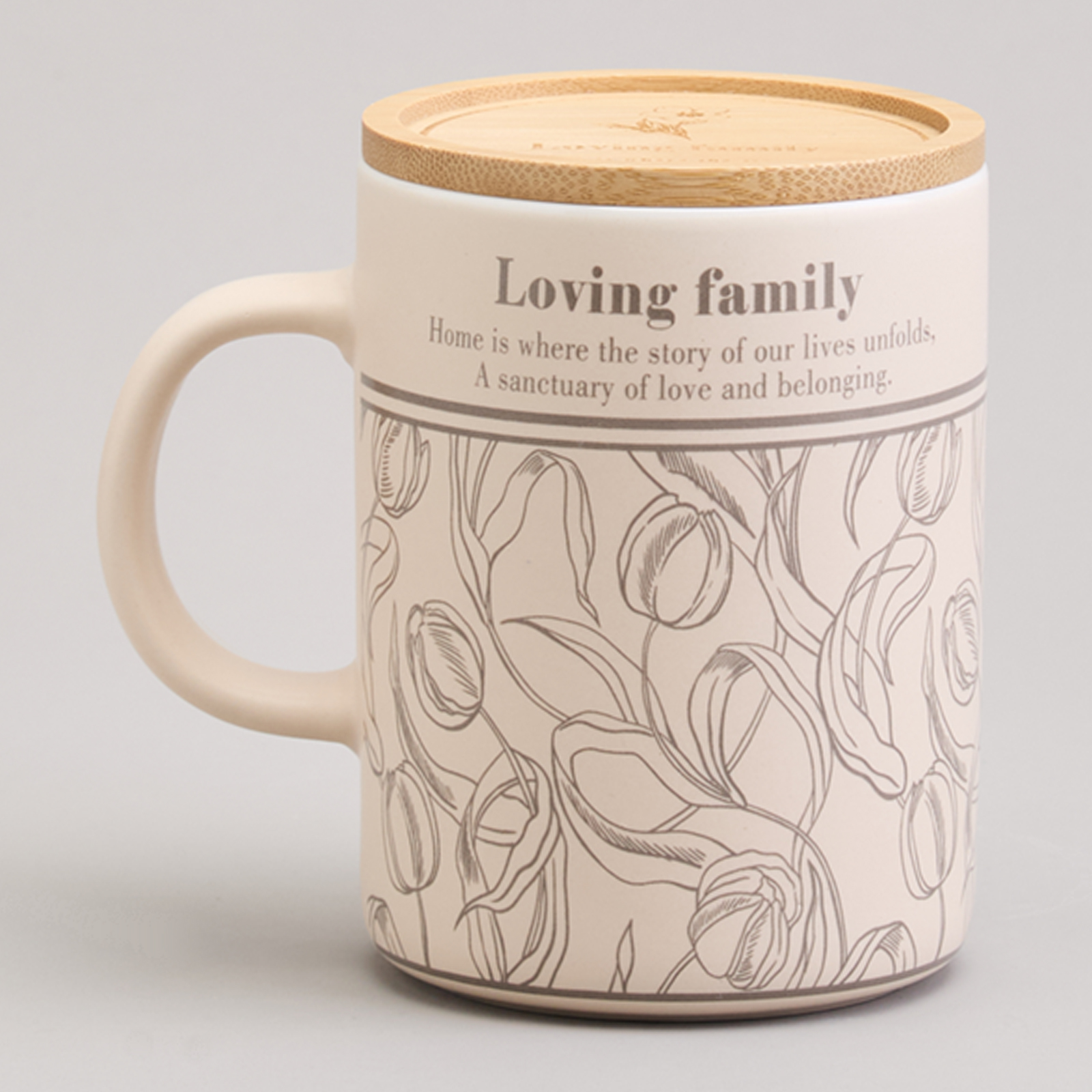 КРУЖКА LEFARD 400МЛ С БАМБУКОВОЙ КРЫШКОЙ