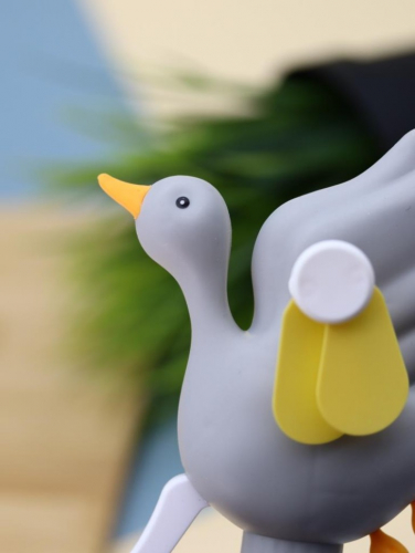 Портативный механический ручной вентилятор «Funny goose», grey