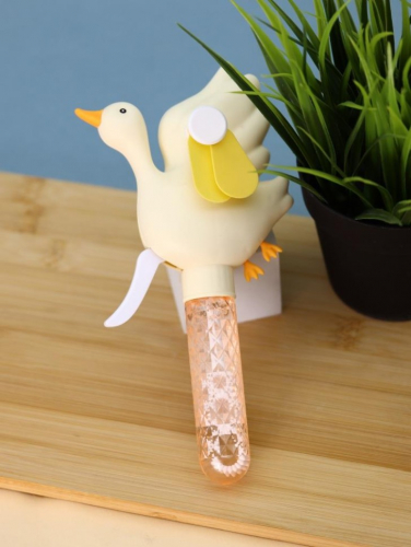 Портативный механический ручной вентилятор «Funny goose», white