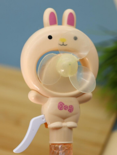 Портативный механический ручной вентилятор «Round rabbit», yellow