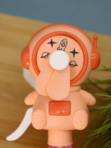Портативный механический ручной вентилятор «Sweet astronaut», pink