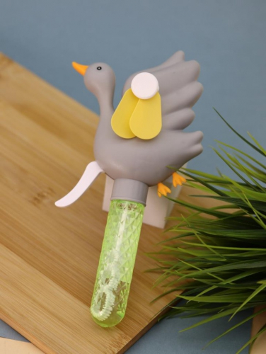 Портативный механический ручной вентилятор «Funny goose», grey