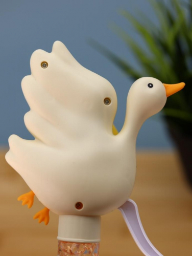 Портативный механический ручной вентилятор «Funny goose», white