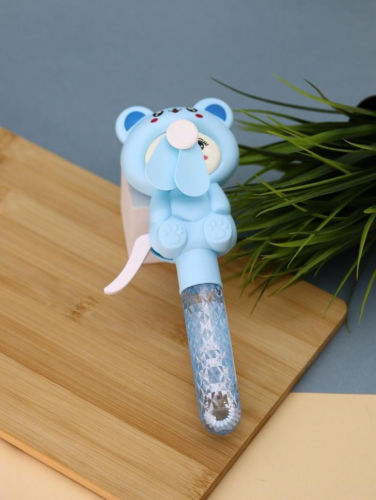 Портативный механический ручной вентилятор «Interesting kitty», blue