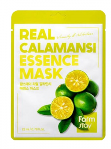 Farm Stay /Тканевая маска для лица с экстрактом каламанси. Real Calamansi Essence Mask. 10 шт.