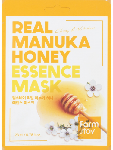 Farm Stay /Тканевая маска с медом манука. Real Manuka Honey Essence Mask. 10 шт.