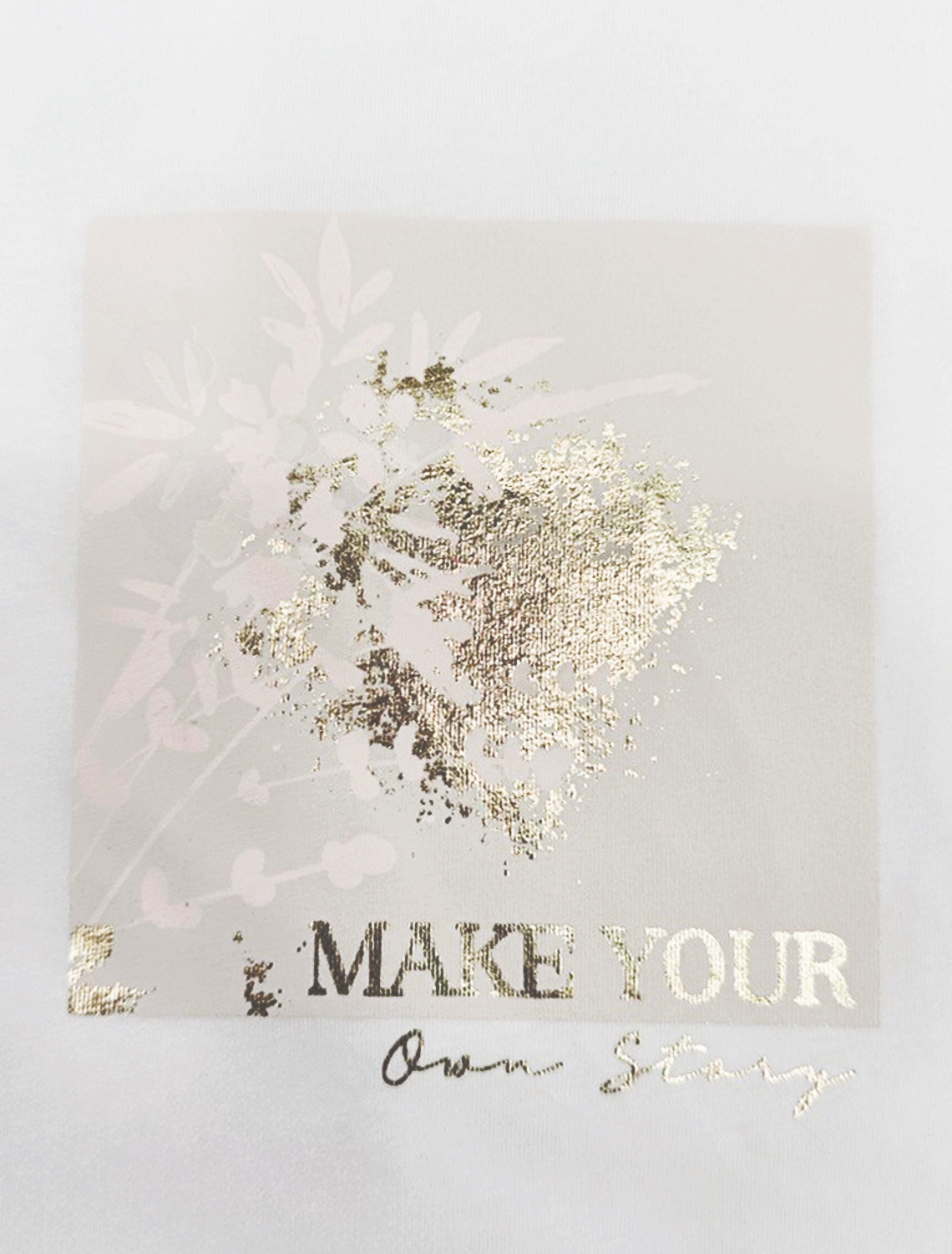 Футболка из премиального хлопка с авторским принтом D49.110 белый_own story